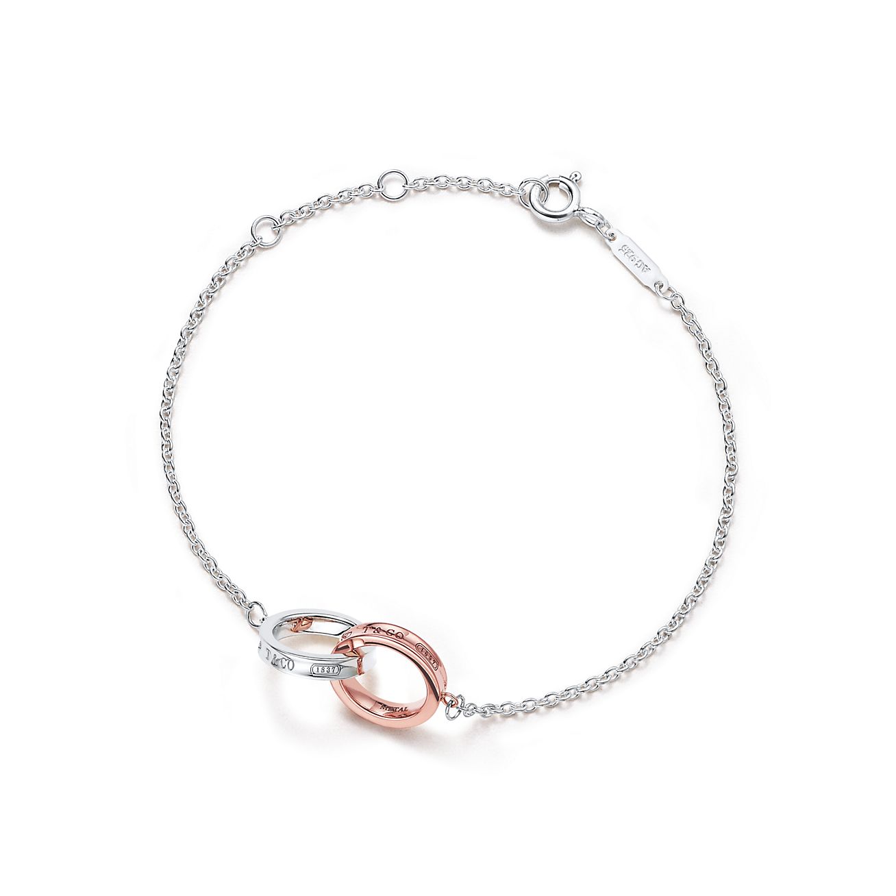 Bracelet double entrelacé Tiffany 1837™ en argent 925 millièmes. Mini.